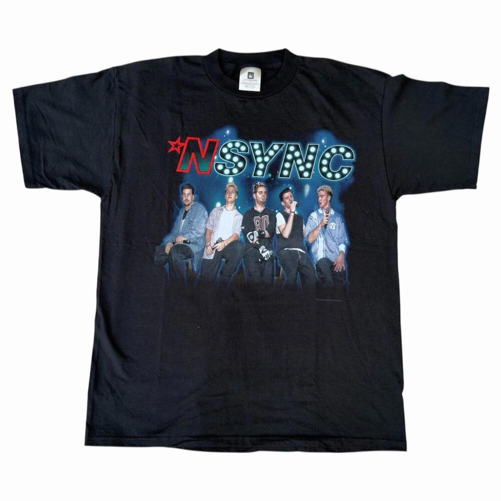VTG 1999 N SYNC T-Shirt Justin Timberlake Boy Band Winterland Concert Tour XL